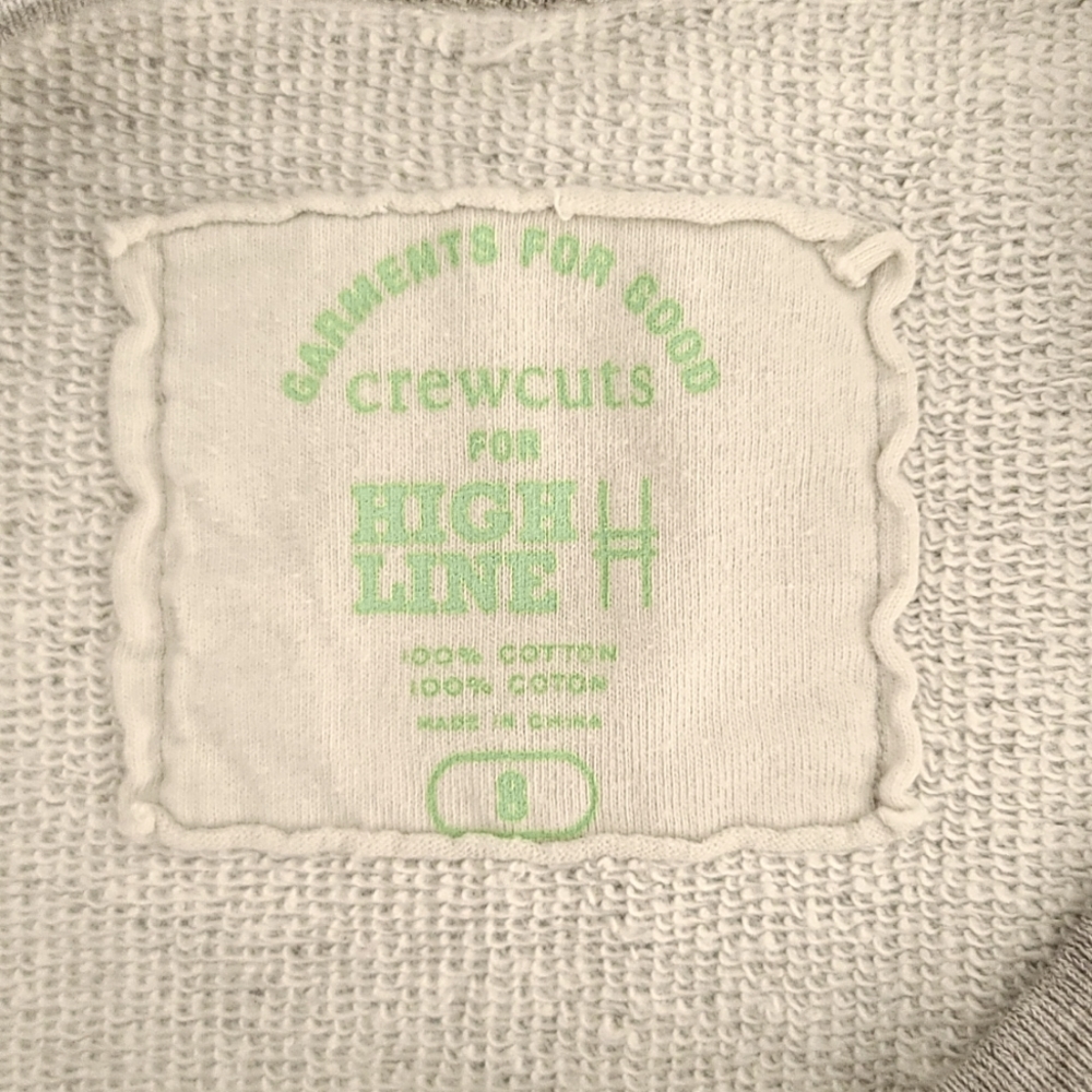 CREWCUTS x HIGH LINE Graphic Crop Sweatshirt Girls 8 Park in the Sky NYC LIMITED - Picture 7 of 12